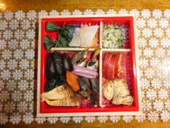 １月２日の夕方に頂いたおせち