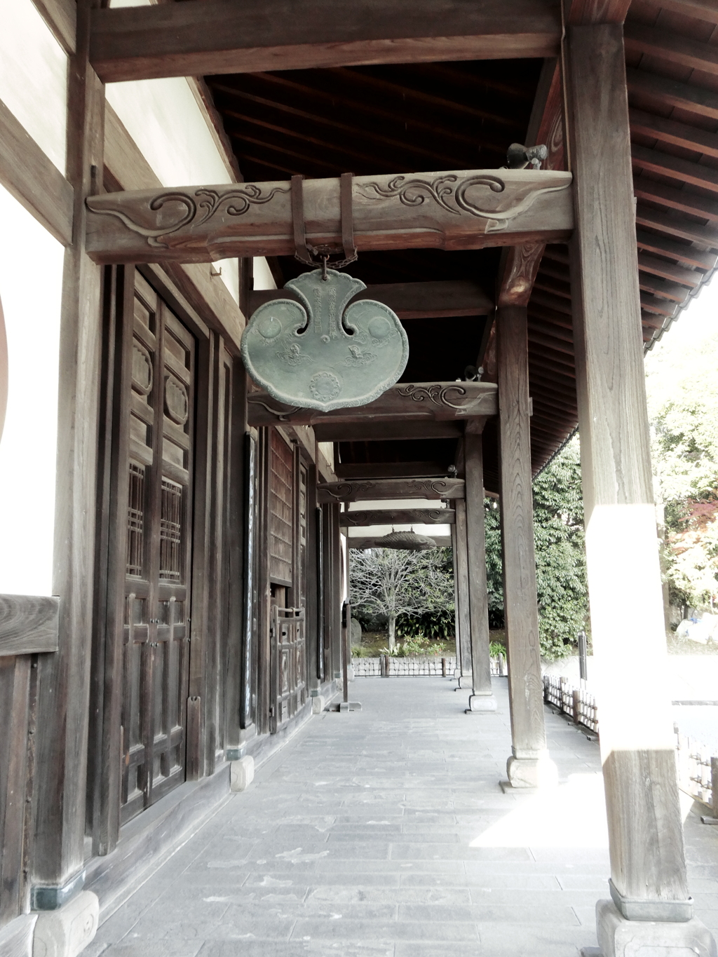 瑞聖寺本堂外廊下