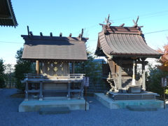 天照大神宮と八幡神社