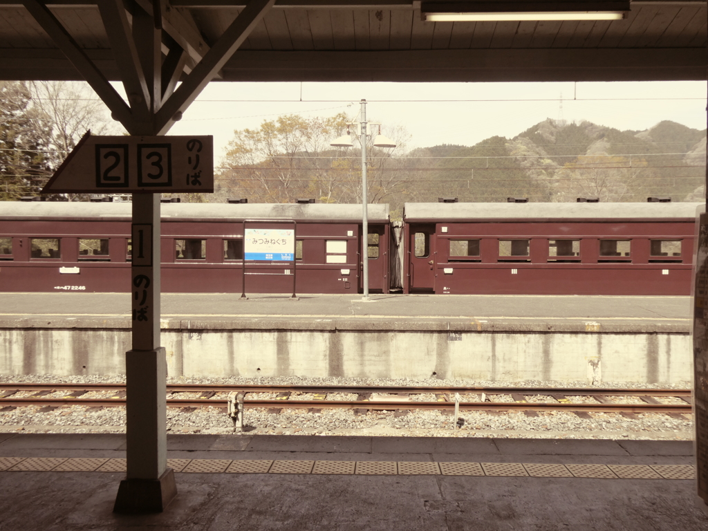 昭和風の鉄道風景