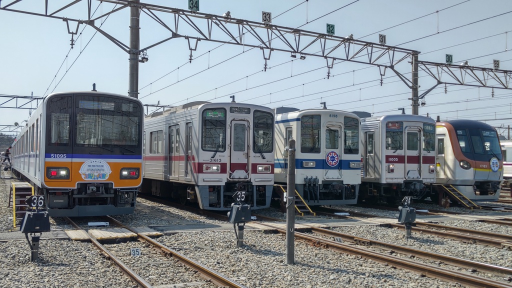 東上線の車両勢揃い(４)