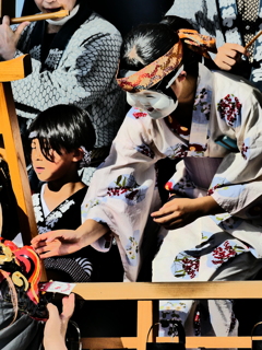 獅子舞からおひねり