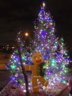 クリスマスツリーとジンジャーマン