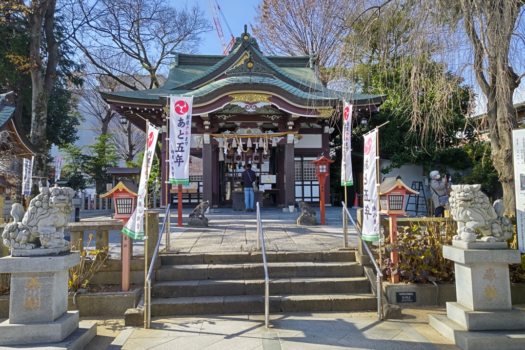年の瀬の川越八幡宮