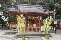 川越熊野神社(七夕飾り付き)