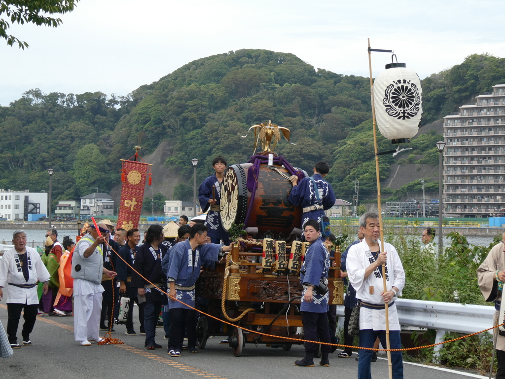 西叶神社大祭山車渡御(１)