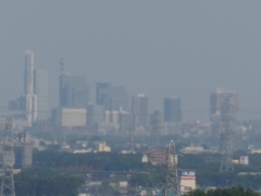 五大尊つつじ公園から撮ったさいたま新都心