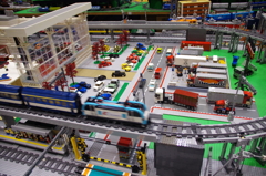 レゴで鉄道の走る街