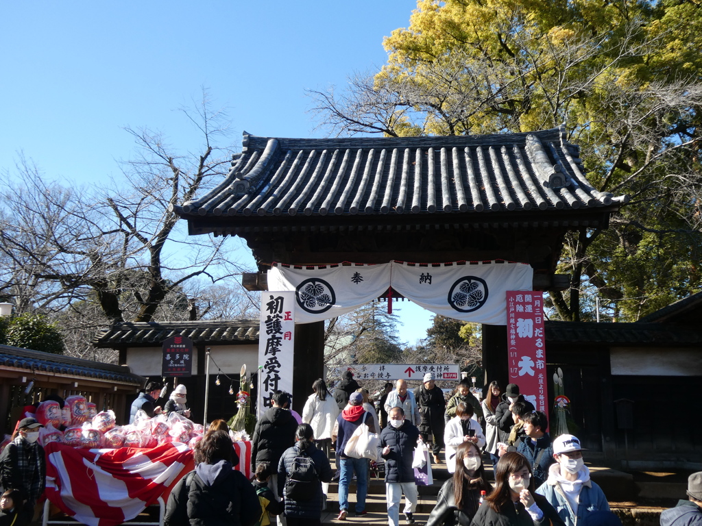 初大師の喜多院門前