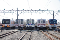 東上線の車両勢揃い(３)