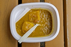 お坊さんの作る精進カレー餅