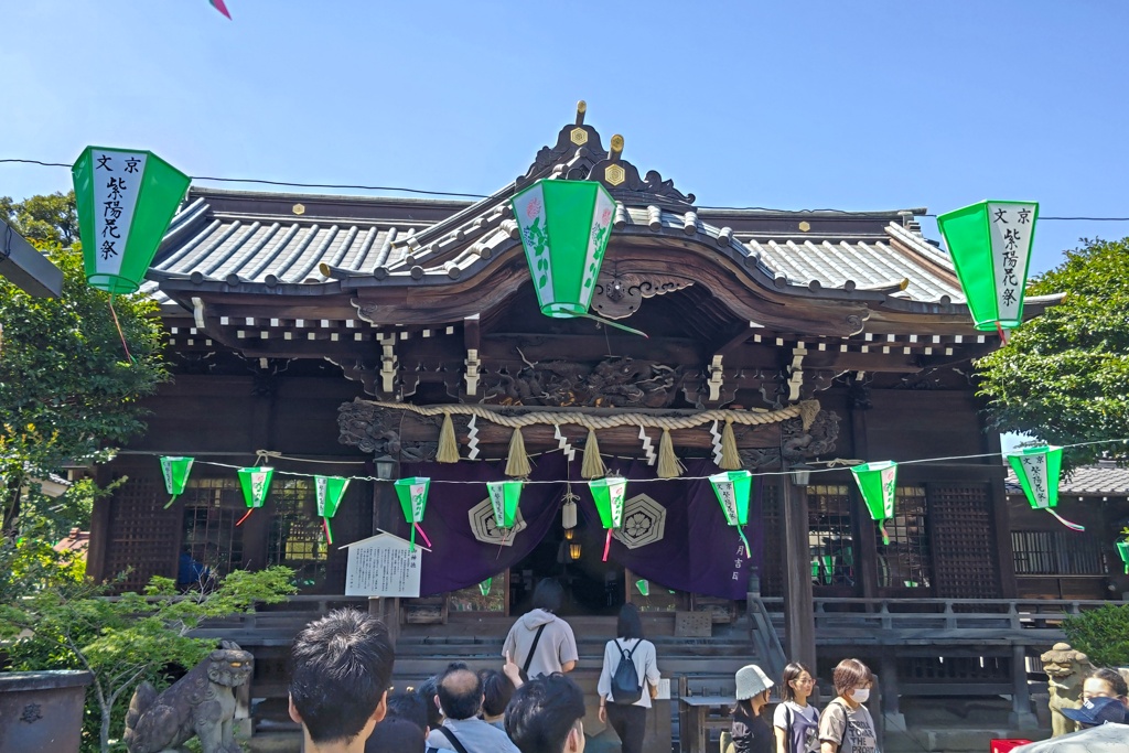 紫陽花祭りの白山神社