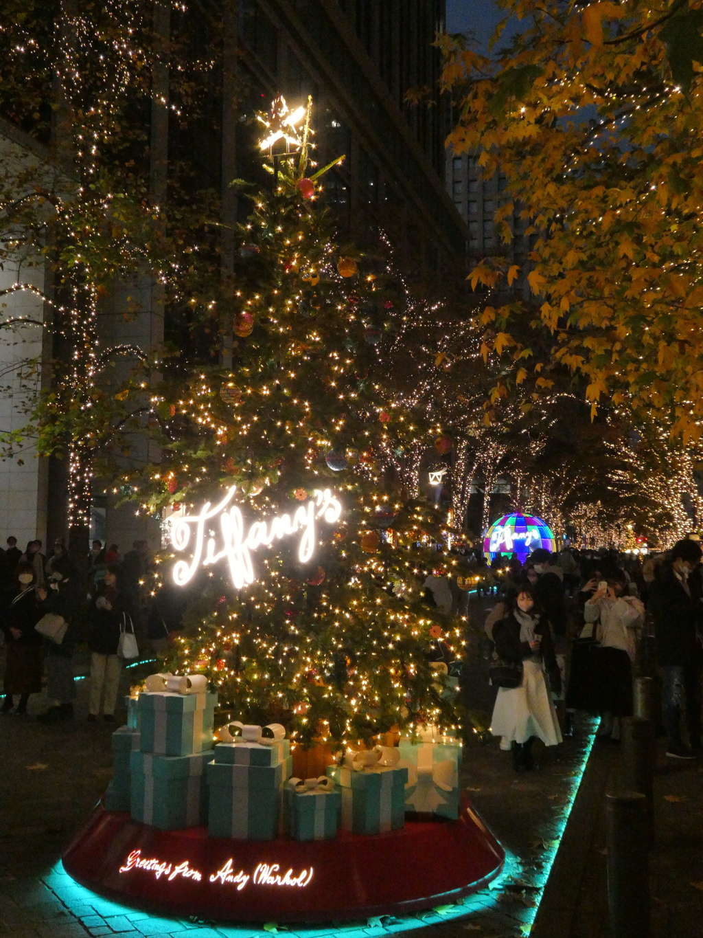丸の内仲通りのクリスマスツリー(1)