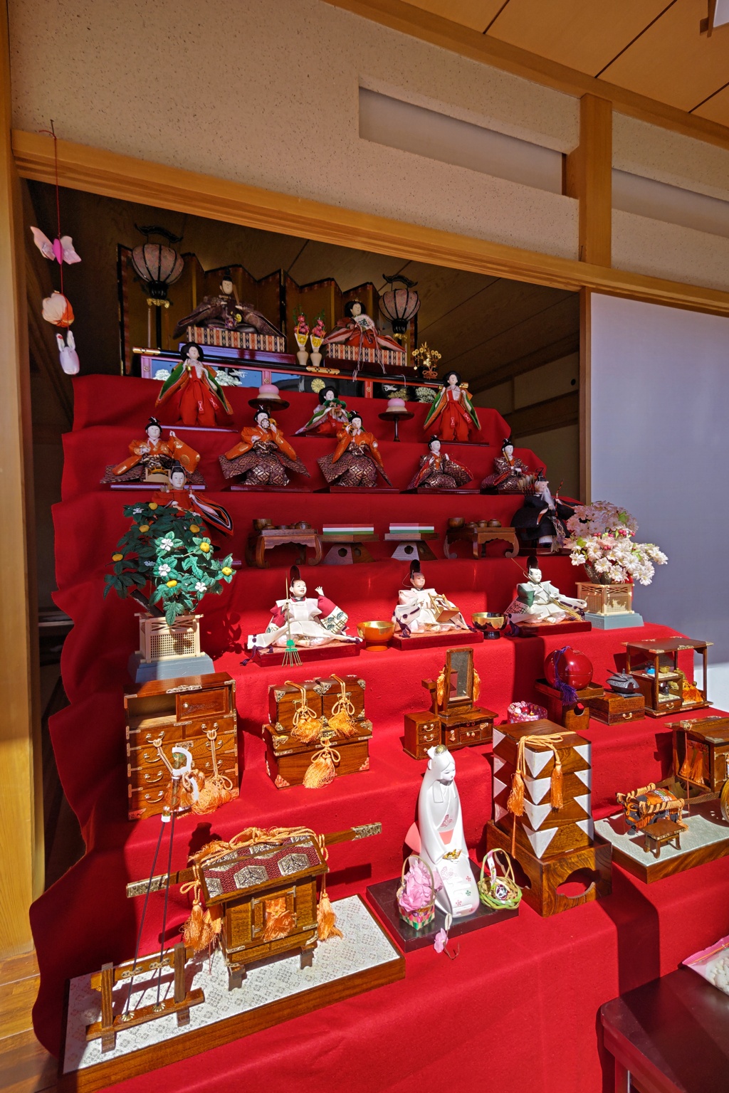 霞野神社のひな人形(1)