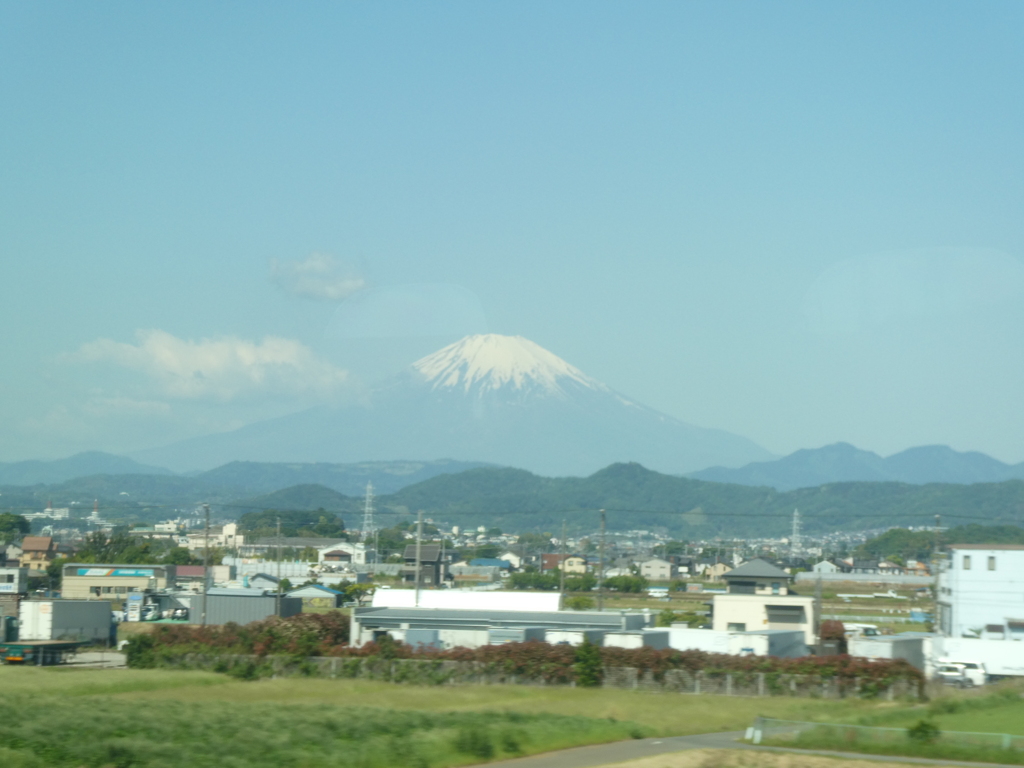 新幹線からの富士山