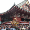 再び浅草寺前を通る神輿