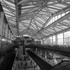 高輪ゲートウェイ駅構内monochrome