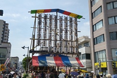 祭りの熊谷八坂神社全体像