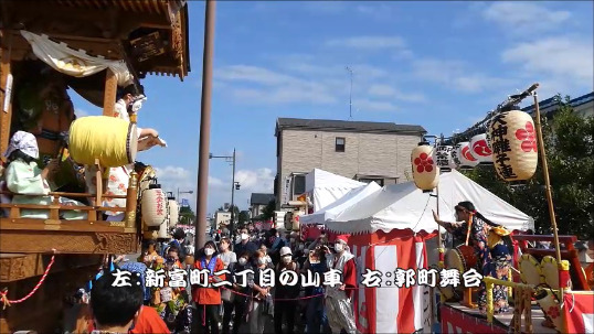 川越まつりお囃子披露(新富町二丁目と郭町)