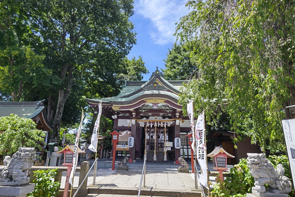 夏の川越八幡宮