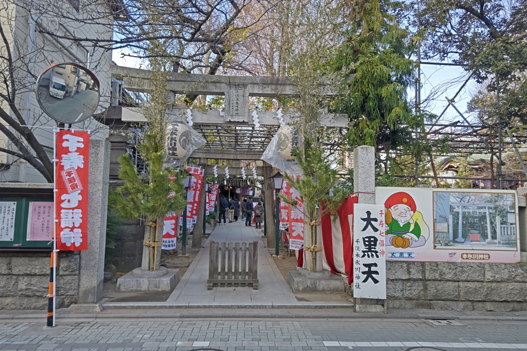 千住本氷川神社(鳥居)
