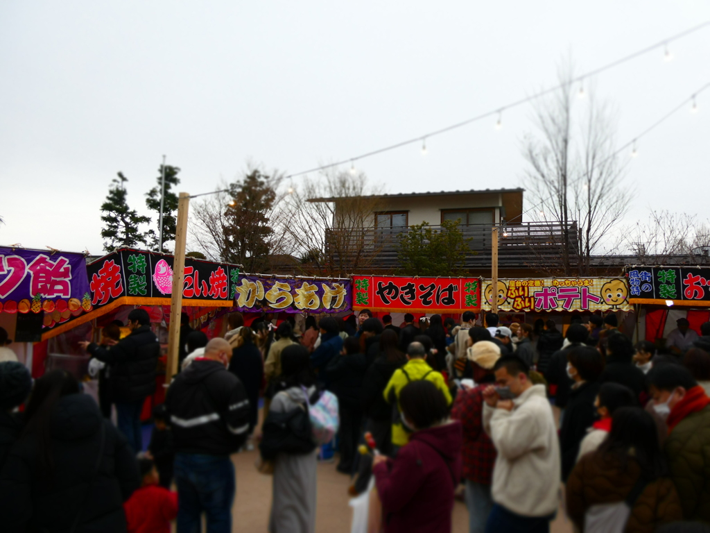 川越氷川神社の屋台街