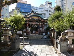 平河天満宮と狛牛