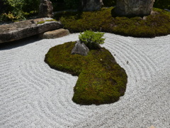 枯山水と音羽護国寺の石