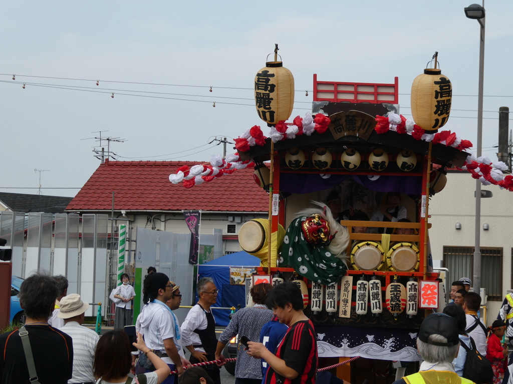 高麗川駅をバックに・・・