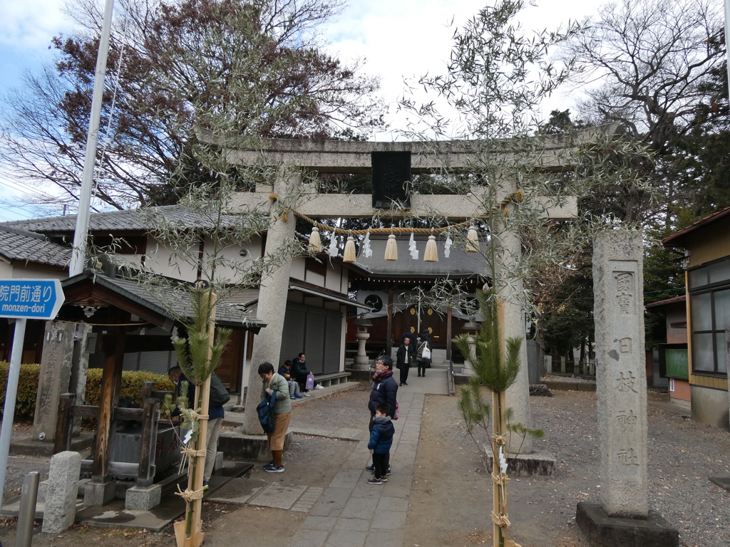令和７年初詣(仙波日枝神社)鳥居