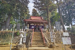正月の昼間の霞野神社