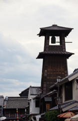 時の鐘と蔵造りの街並み