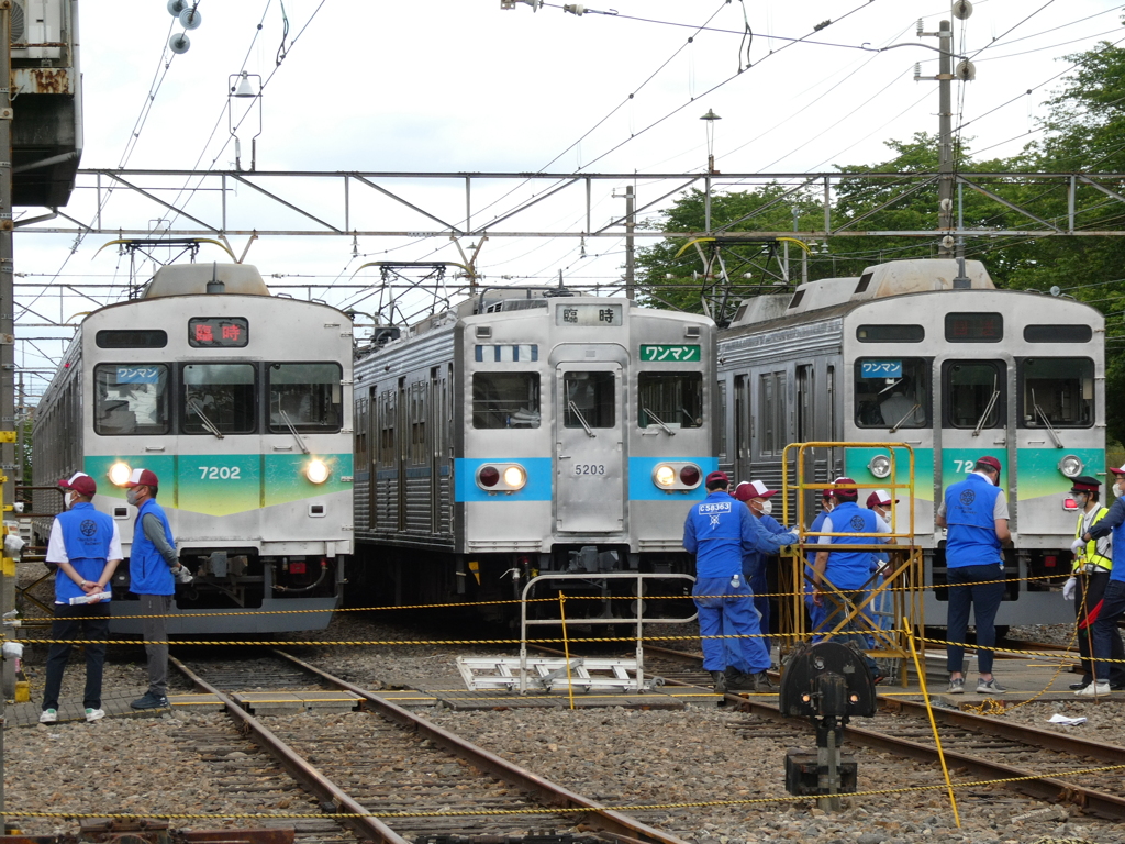 電車の展示３本