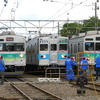 電車の展示３本