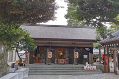 祭り前日の蛇窪神社