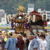 並ぶ神輿