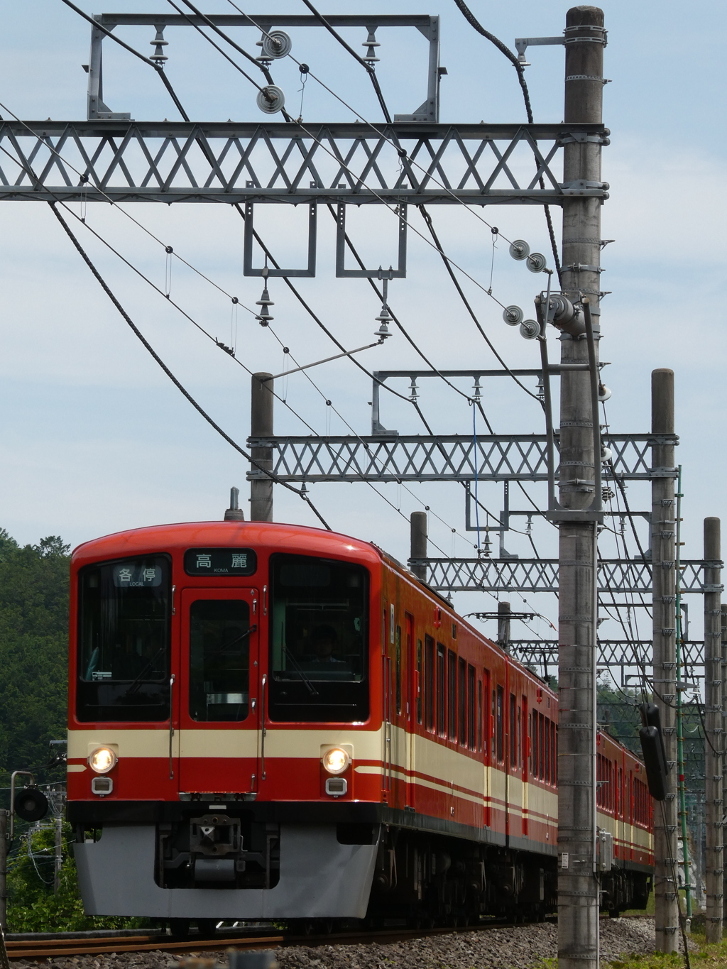 単線を駆ける赤電