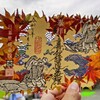 秋の雅楽「青海波」切り絵御朱印