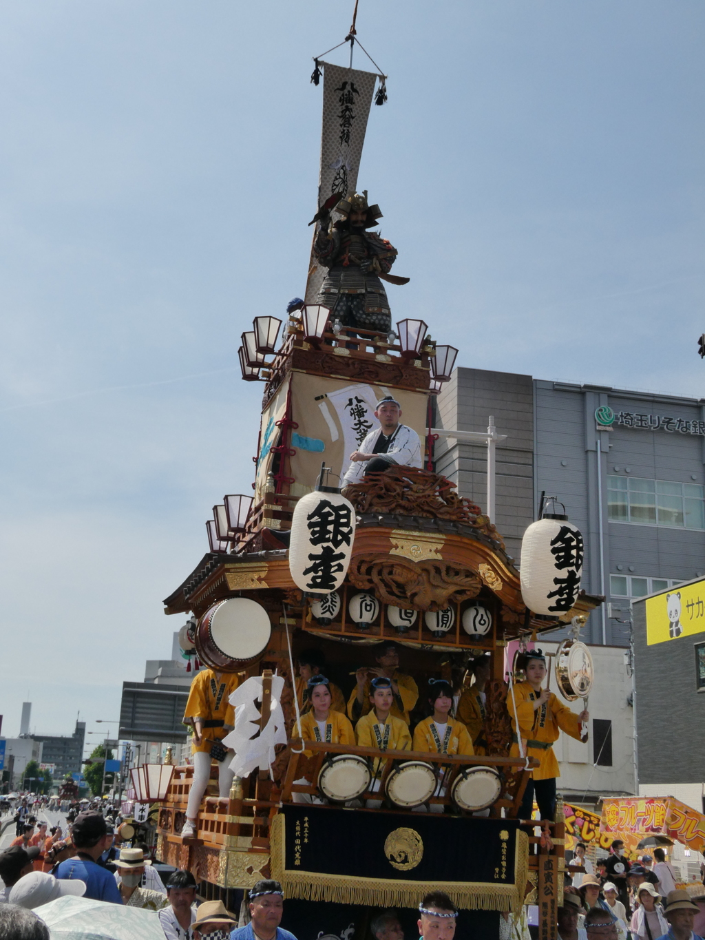 銀座区の山車「熊谷直実」