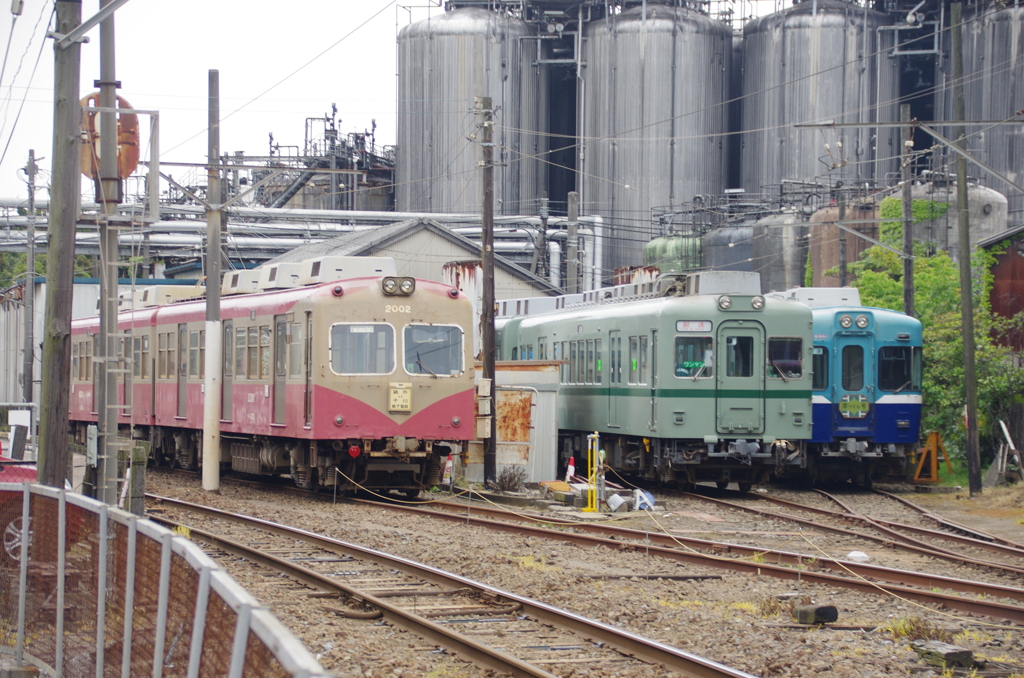 憩う銚子電鉄の車両たち