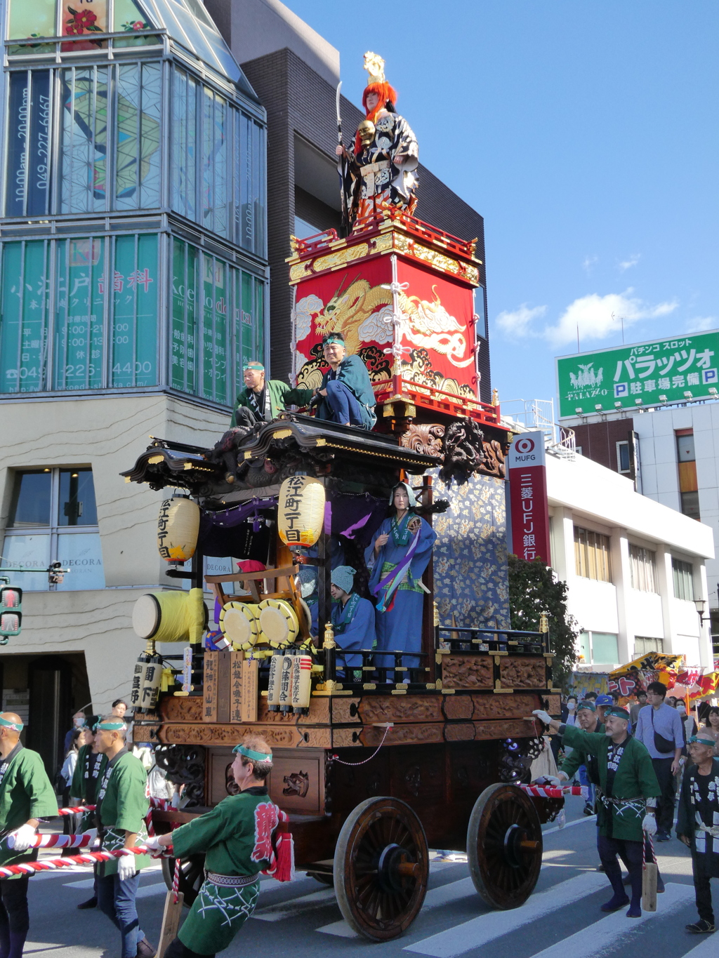 最初に出会った山車