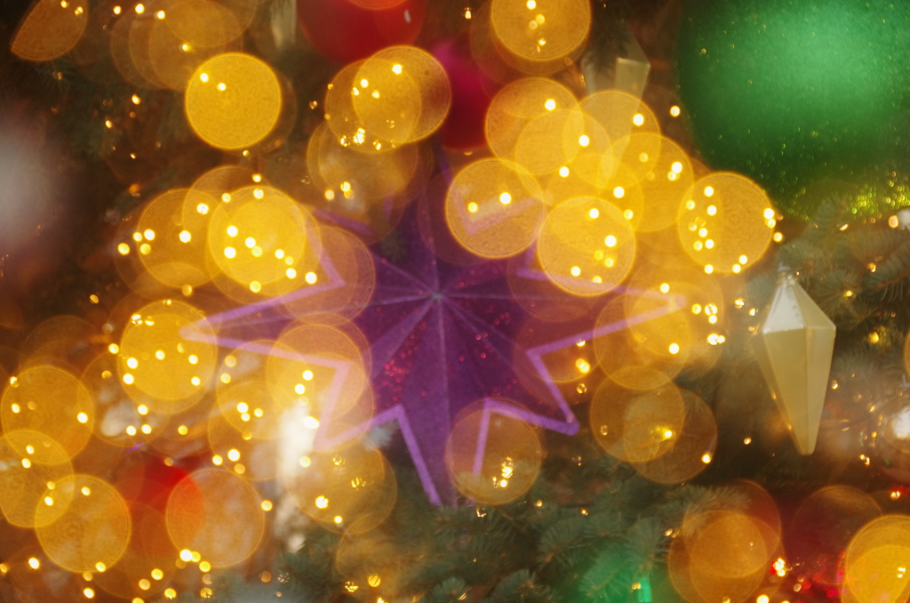 輝くクリスマスの星
