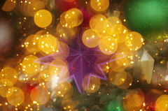 輝くクリスマスの星