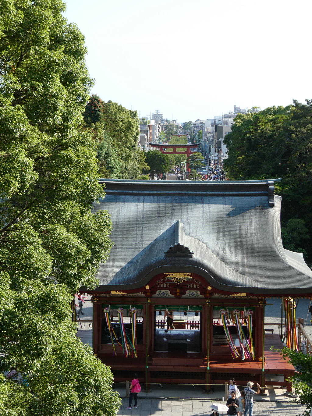 鶴岡八幡宮から若宮大路を望む