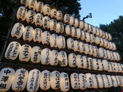 東京大神宮の献灯