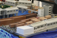 プラレールで港の貨物駅