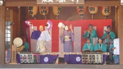 武蔵台囃子連の演舞