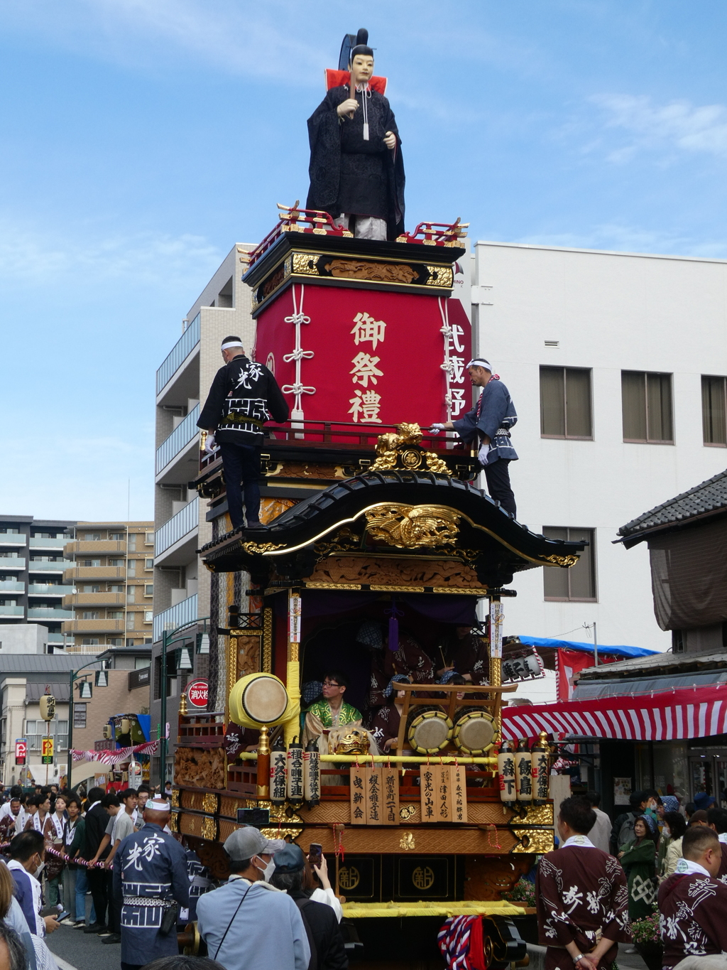 令和７年新富町一丁目の山車(昼)