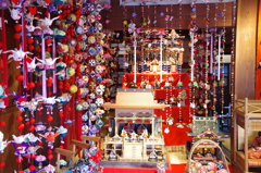 店蔵絹陣のひな飾り(3)