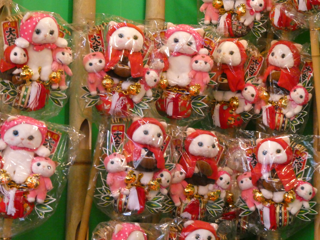 赤ずきん猫熊手